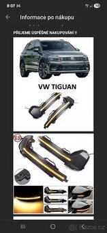 DYNAMIC LED BLINKRY V ZRCÁTKU TIGUAN MK2 2017+