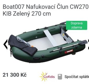 Člun boat 270 s pevnou nafukovaci+ motor