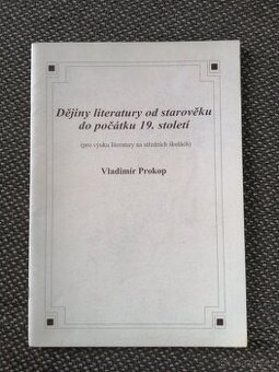 Dějiny literatury od starověku do počátku 19. století