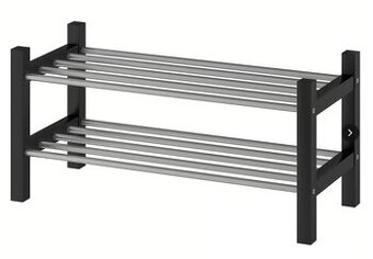 TJUSIG, botník / police na boty, 3ks, barva černá