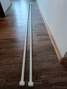 garnýžová tyč Ikea, tyč na záclony 2x