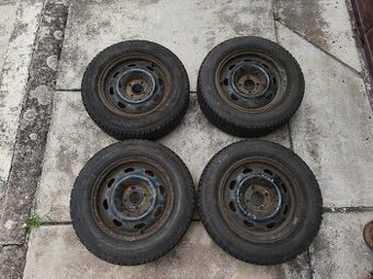 15" 4x108 zimní komplet Peugeot Citroen + 205/65R15 7,5mm