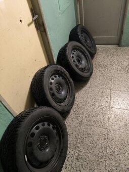 Sada zimních kol 5x100 205/55 r16 včetně originální pokškoda