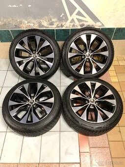 Alu kola Škoda R18 5X112 ZÁNOVNÍ ZIMNÍ PNEU 235/45 R18 8,5mm