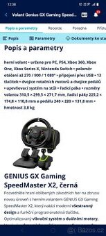 Volant na PS4, Xbox 360 a one