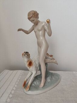 Royal dux Diana akt porcelánová soška