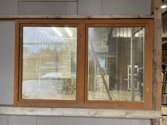 Dřevěné okno, dvojsklo, rozměr 2180 x 1400