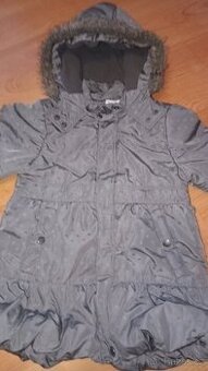 Dívčí zimní šedá bunda vel. 122