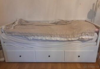 ROZKLÁDACÍ POSTEL IKEA HEMNES S MATRACEMI
