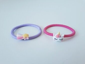 GUMIČKY DO VLASŮ S OZDOBOU • JEDNOROŽEC • KOMETA