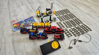 LEGO SYSTEM 4565 9V Vlak, Freight and Crane Railway