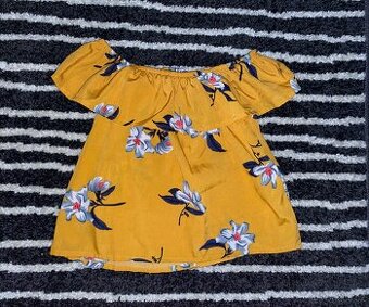 Hořčicový top Primark-140