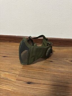 Ochranná maska na airsoft s chrániči na uši, NOVÉ