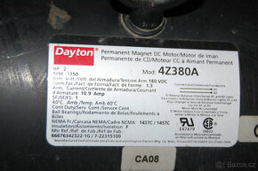 Díly na DC motor Dayton 2HP