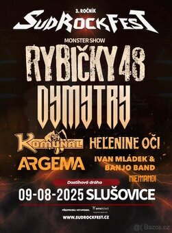 Sudrock fest 2025 Slušovice vstupenky