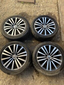 Alu kola VW 5x112 letních pneu 235/45 r17 VW - passat
