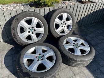 Alu kola 5x100 včetně letních pneu 205/55 R16
