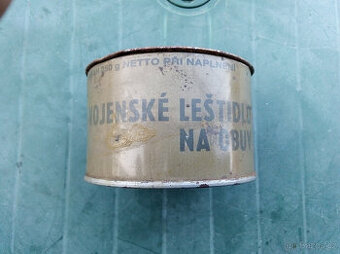 retro plechovka Vojenské leštidlo na boty