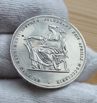 2 Zlatník RU 1879 - Stříbrná svatba Františka Josefa I a Alž