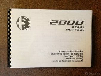 Katalog dílů Alfa Romeo Spider Veloce / GT Veloce, 2000
