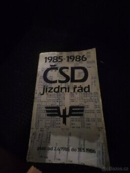 ČSD jízdní řád - 1