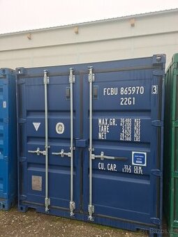 Námořní kontejner 20' – tmavě modrý, EASY OPEN, skvělý stav