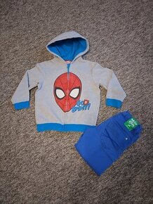 Chlapecké dětské kalhoty,mikina Spiderman 104