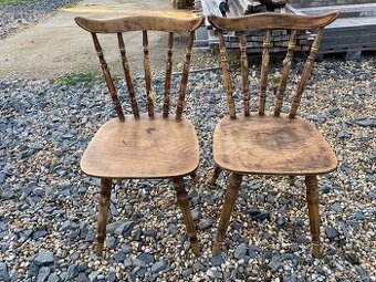 2 masivní židle + AKCE doprava