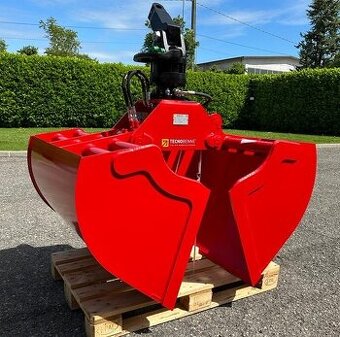 Drapák na sypké hmoty a štěrk pro jeřáb, bagr, nakladač