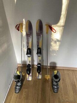 SET dětské lyže 90cm + hůlky 80cm + boty vel.32