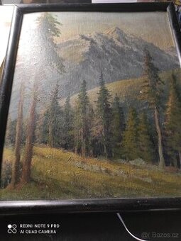 Obraz olej na kartonu