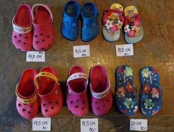 Nazouváky,  přezůvky vel. 23, 27, 29, 30