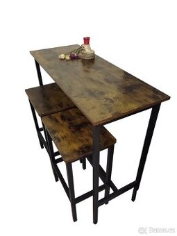 Vasagle barový stůl + 2 židle