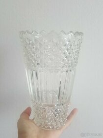 Váza Broušené sklo a keramika