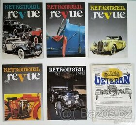 Prodám časopisy RETROMOBIL REVUE, AUTO/MOTO VETERAN