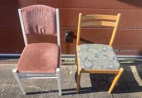 Dvě polstrované židle na prodej, prodejné spolu