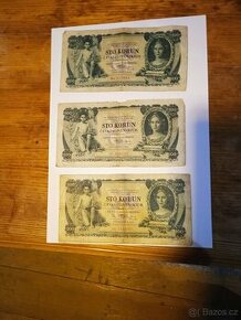 100 Kč bankovky první republika