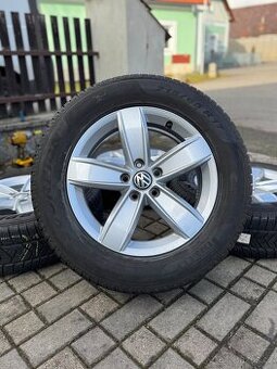 ORIGINÁL Alu Volkswagen Corvara R17, 5x112 - vč. pneu
