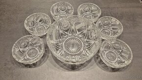 Salátový servis z broušeného skla Bohemia Crystal