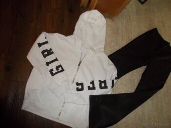 PĚKNÁ MIKINA Z C&A + KALHOTY Z H&M VEL 134 - 1