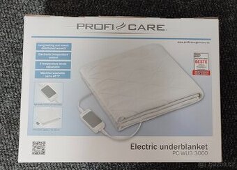 NOVÁ Elektrická deka Profi-Care, bílá, 70x150cm, 60W