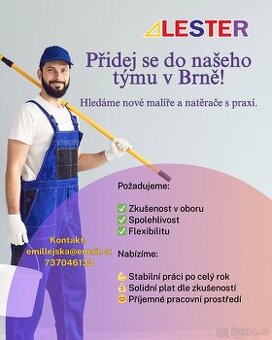 Hledáme šikovné malíře a natěrače