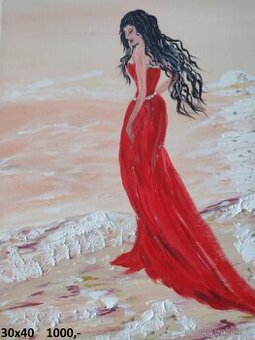 Ručně malované obrazy,akryl na plátně