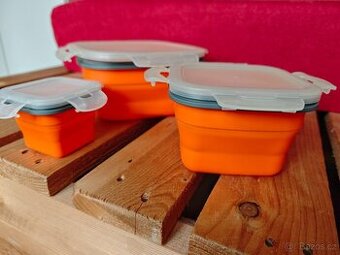 Silikónový obedový box - sada 3ks nové