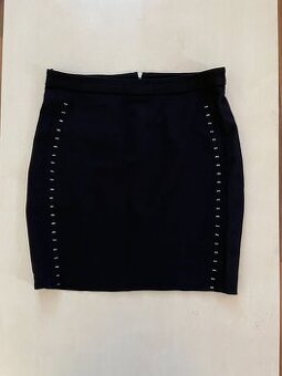 Nová černá pouzdrová sukně s nýtky, vel M, Orsay