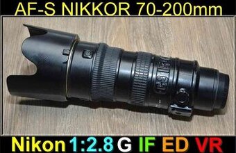 Nikon AF-S Nikkor 70-200mm f/2.8 G IF ED VR FX