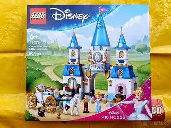LEGO Disney 43275 Popelčin zámek a kočár s koňmi