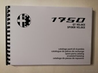 Katalog dílů Alfa Romeo 1750 Spider – GT Veloce