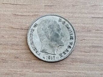 4 Skilling 1856 mince Dánské království Frederik VII. Dánsko