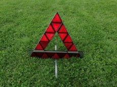 Retro  výstražný trojúhelník